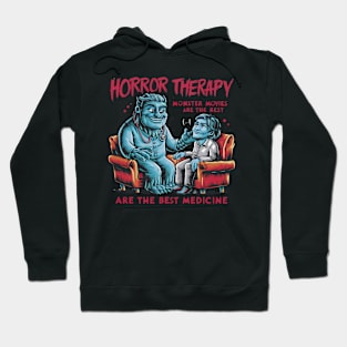 Horror Movie Therapy Halloween Fans Costume Movies Created Hoodie